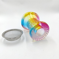Lvhe – accessoires de chicha en verre de couleur arc-en-ciel, tête de narguilé, vente en gros, en Stock