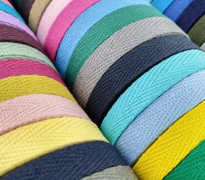 Многофункциональная цветная хлопковая лента в елочку для одежды, коробки, сумки, края, ленты для ремня