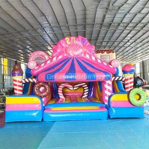 <span class=keywords><strong>Candy</strong></span> Inflable Castle World Castillo hinchable con tobogán Interior Exterior Parque infantil Candyland Bounce House - Product Image 6