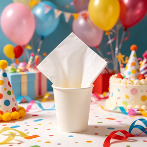 Servilletas de Papel Cuadradas Coloridas Desechables, Suaves y Absorbentes, Modernas y Minimalistas, para Fiestas de Cumpleaños, Bodas y Eventos - Product Image 3