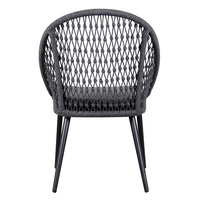 Siège et dossier de salle à manger avec cadre en aluminium, chaise de maison et d'extérieur, nouveau Design moderne,