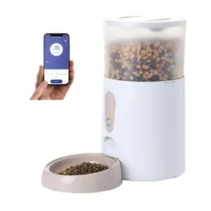 Facile pulizia Tuya APP Control Custom 3L Pet Smart Feeder alimentatore automatico per alimenti per animali domestici