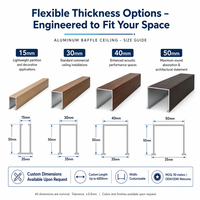 Projecteurs linéaires en aluminium pour plafond, ignifuges, isolants thermiques, étanches, vente en gros pour usines, solution de système de baffles commerciaux