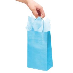 Small Paper Gift Bags with Handles and <b>Tissue</b> Birthday <b>Wedding</b> Party Goodies Gift Wrapping Paper Bags Custom Logo Paper Bag - Product Image 3