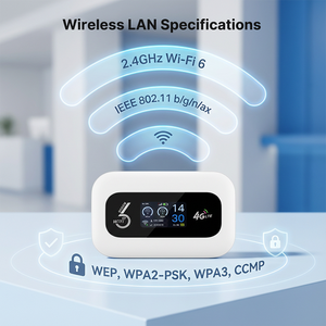 Router WiFi 4G LTE Portatile con Slot per Scheda <span class=keywords><strong>SIM</strong></span>, Hotspot Mobile da 150Mbps per Auto, Viaggi, Campeggio, Mini WiFi Tascabile, Batteria da 3000mAh - Product Image 5