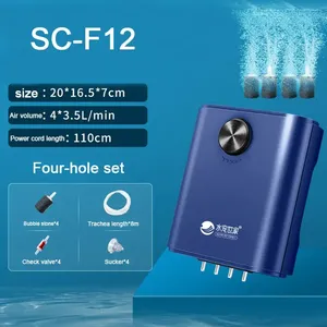 Pompe à air silencieuse pour aquarium en gros avec accessoires pour aquariums, oxygénateur, compresseur, aérateur 220-240V - Product Image 4