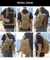 Sac d'hydratation tactique Oxford avec doublure en nylon, capacité de 3L, système Molle, imperméable, unisexe, sac d'hydratation pour voyage