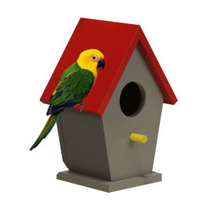 Cat kustom rumah burung Anda sendiri peralatan kerajinan anak-anak dengan cat kayu rumah burung - Product Image 1