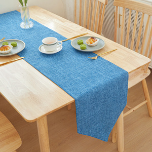 <span class=keywords><strong>Chemin</strong></span> <span class=keywords><strong>de</strong></span> <span class=keywords><strong>table</strong></span> tissé <span class=keywords><strong>de</strong></span> luxe, couleur unie, double face, pour fête, mariage, maison, hôtel, décoration <span class=keywords><strong>de</strong></span> <span class=keywords><strong>table</strong></span> bleue - Product Image 6