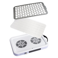 Collecteur de poussière à ongles à double turbine sans balais, aspirateur à manucure haute puissance et faible bruit pour salon et domicile
