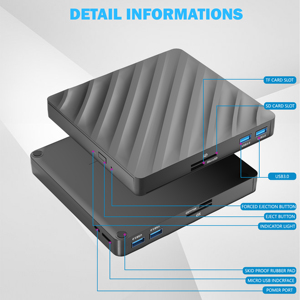 Reproductor de <span class=keywords><strong>Blu</strong></span>-<span class=keywords><strong>ray</strong></span> Externo de Alta Velocidad al por Mayor, Reproductor de <span class=keywords><strong>Blu</strong></span>-<span class=keywords><strong>ray</strong></span> Compatible con Computadoras Portátiles y de Escritorio con Windows - Product Image 2