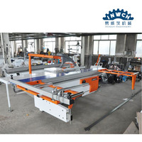 Robuste 45 °   Scie à panneaux à table coulissante, machine de coupe transversale de précision pour panneaux de bois, meubles, armoires, portes
