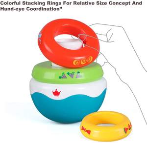 Nouveau jouet éducatif précoce de tri et d'empilage de dinosaures gobelet roly poly jouets pour bébé de <span class=keywords><strong>1</strong></span> <span class=keywords><strong>an</strong></span> - Product Image 4