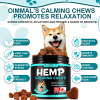 Friandises calmantes pour chiens au goût de bacon avec logo personnalisé, à base de chanvre, produits naturels pour apaiser les chiens contre les aboiements et l'anxiété de séparation