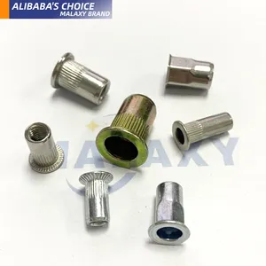 MALAXY Kit adaptor alat bor pneumatik, tanpa kabel M3-M10 berlubang dengan alat adaptor bor kepala datar paku keling