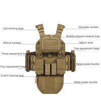 Chaleco Táctico Portaplacas Molle de Camuflaje Personalizado de Fábrica Zennison con Protección de Entrepierna y Estructura Ajustable