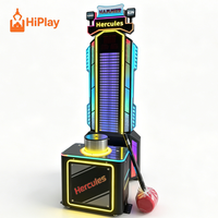 Machine de jeu d'arcade interactive Hercules, machine de frappe électronique à fort potentiel de gain, test de force, pour centre commercial et FEC