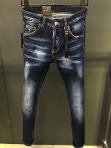 <span class=keywords><strong>Jeans</strong></span> Elásticos Ajustados para Hombre, Resistentes al Desgaste y a la Decoloración, Ropa Urbana Popular, Venta al Por Mayor, Primavera-Otoño - Product Image 2