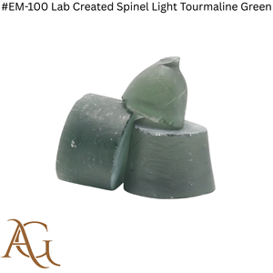 Espinela Cultivada en Laboratorio # Turmalina verde sintética EM-100 creada en laboratorio, en forma de bolas, material sintético simulado de fusión por llama. - Product Image 5
