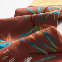 Chaussettes habillées pour femmes, collection exclusive automne, motif feuille de bambou, douces, respirantes, tricotées sans couture, en coton égyptien et nylon, pour le quotidien