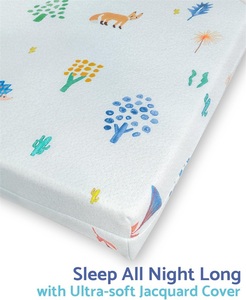 Colchón de fibra firme <span class=keywords><strong>para</strong></span> <span class=keywords><strong>cuna</strong></span> de bebé, apto <span class=keywords><strong>para</strong></span> todas las cunas estándar y camas <span class=keywords><strong>para</strong></span> niños pequeños, superficie impermeable de algodón <span class=keywords><strong>para</strong></span> dormir y cubierta lavable a máquina - Product Image 6