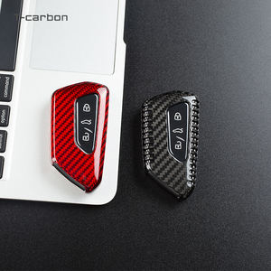 Funda de Fibra de Carbono para Llave de Coche VW Volkswagen Golf 8 MK8 ID.3 ID.4, para Skoda Octavia 4 A8, Seat Leon MK4 Cupra Formentor - Product Image 1