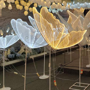 Mariposa Mecánica con Alas Móviles, Luz LED, Guí<span class=keywords><strong>a</strong></span> de Camino para Decorar Pasillos de Boda, Caminos de Jardín o Locales de Fiesta - Product Image 3