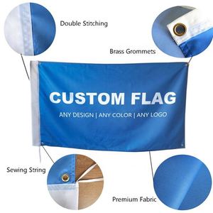 Promotional High Quality 3x5ft Double Sided <b>Flag</b> Sublimation Printing Advertising Custom <b>Flags</b> with Logo Custom Print Banner - Product Image 3