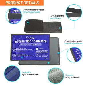 Reusable Hot Cold Compress Therapy Ice Pack Hot And Cold Gel Ice Pack Wrap For Body Care Injuries Pain Relief Physical Therapy