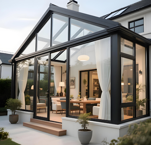 Véranda de luxe en aluminium et verre, jardin d'hiver, serre, pergola isolée, gazebo, extension de villa quatre saisons, <span class=keywords><strong>solarium</strong></span> - Product Image 5