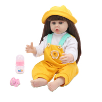 Muñeca Reborn de Vinilo de 55 cm, Muñeca Reborn de Silicona, Bebé Recién Nacido Realista, Juguetes Suaves Realistas, Regalos