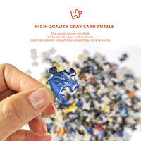 Puzzle artistico Van Gogh Fiori di Mandorla 1000 pezzi, con rivestimento opaco offset, su cartoncino grigio spesso, per adulti, all'ingrosso OEM