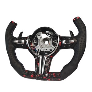 Volante de fibra de carbono con cuero perforado para <span class=keywords><strong>BMW</strong></span> Serie 1 2 3 4 F20 F22 F30 F32 F36 F87 M2 F80 M3 F82 M4 M - Product Image 6