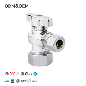 Nhà Máy Tùy Chỉnh Bền Chì Miễn Phí Brass Góc Van Phổ Nước Đóng Van Cho Phòng Tắm Bồn Rửa Nhà Bếp Chrome Kết Thúc - Product Image 1