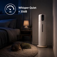 Humidificateur d'air ultrasonique moderne de 9 litres à brume froide avec télécommande, idéal pour chambre de bébé, brume réglable, usage domestique et croissance des plantes