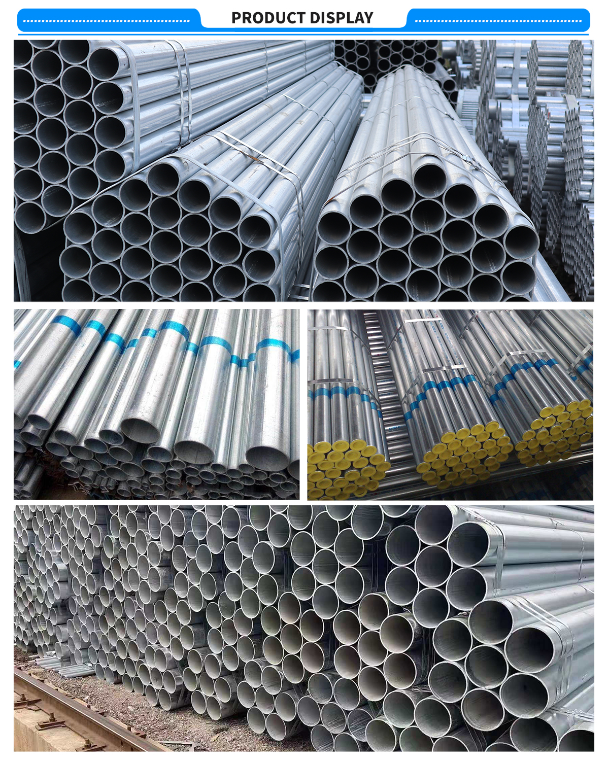 40*40 mm Hot Dipped Galvanized Zinc Coating Z275g Gi Round