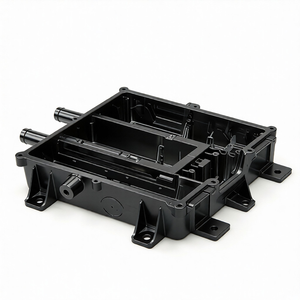 Carcasa de refrigeración por agua de aluminio mecanizada con precisión por CNC para inversor industrial - Product Image 3