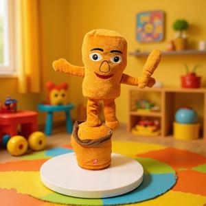 Peluche DHF Italian Brainrot Tung Tung Sahur Tralalero Tralala, jouet en peluche doux et câlin, jouet en peluche de dessin animé, apprendre à parler, danser, chanter - Product Image 2