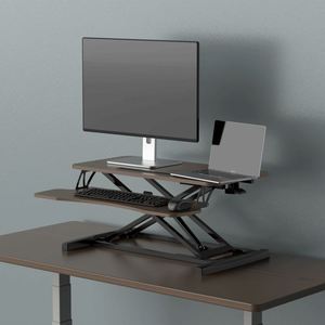 Venta al por mayor moderno de 35 pulgadas de gran altura ajustable muebles de oficina de metal negro convertidor de escritorio - Product Image 2