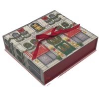 Boîte de rangement créative personnalisée en vrac, design à double porte magnétique, recyclable, boîte d'emballage de mode avec insert, ruban pour les amoureux