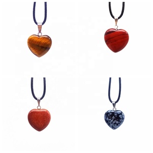 Naturale Perline di Pietra di Fascino Del <span class=keywords><strong>Cuore</strong></span> Corazon Regalo Del Pendente Della Collana Per La Donna Dei Monili Della Ragazza Promozionale Decorazione Del Partito - Product Image 6