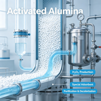 Alumine activée adsorbante à haute surface et haute résistance pour la défluoridation de l'eau et les médias de traitement des eaux usées
