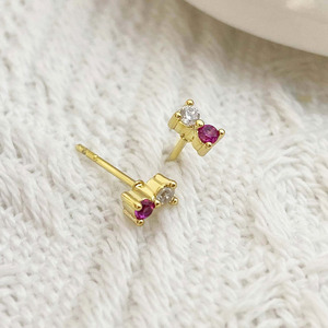 Listos para enviar, lindos pendientes de circonita cúbica con diseño de dulce caramelo, chapados en oro de 18k, para mujer. - Product Image 6