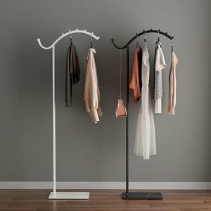 Metal Garment <b>Rack</b> Stand Freestanding Coat Hanger <b>Rack</b> with Base for Bedroom Entryway Display Hanging Metal Coat <b>Rack</b> - Product Image 2