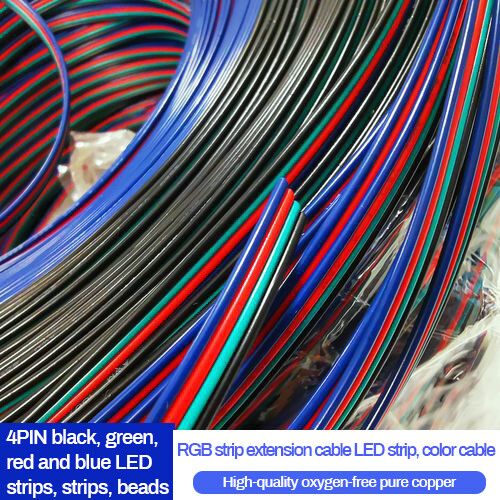 RGB Light Wire 2Pin 3Pin 4Pin