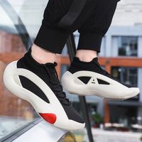 Chaussures de sport respirantes en maille Fly-knit, chaussettes de sport, chaussures de basket-ball décontractées, chaussures de course pour hommes, printemps automne, antidérapantes