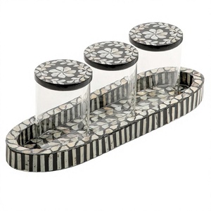 Tarro de acrílico para dulces con bandeja de madera, superventas, dispensador de frutos secos de diseño, tarro clásico y elegante para frutos secos al por mayor - Product Image 1