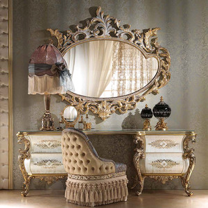 Stile europeo in legno massello intagliato principessa letto stile francese Villa King Size camera da letto mobili per la casa di nozze arredamento - Product Image 3