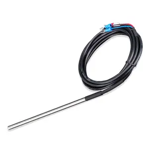 PT100 Platinum Thermal Resistance Temperature Sensor with Waterproof Probe for Temperature Control & Instruments