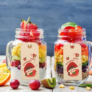 Manila nhãn thẻ với chuỗi gia cố lỗ có thể ghi lớn đánh dấu treo thẻ với dây - Product Image 3